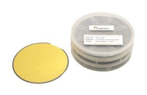 Gold Coated Silicon Wafer (76 mm diameter) - Gold 500 Å - 3/pkg