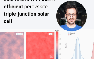 Breakthrough in Tandem Solar via our partners at KAUST